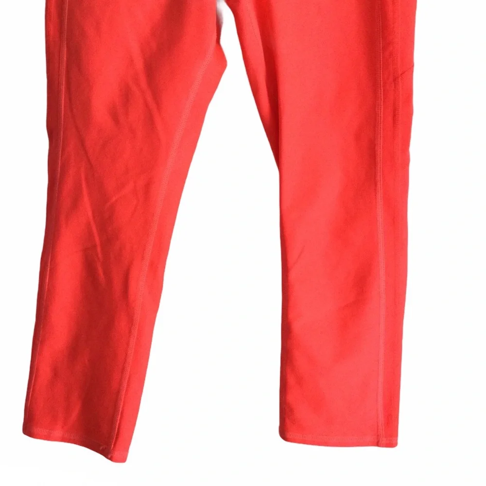 ALO YOGA Helena Capri Legging Neon Volcano Sz Small